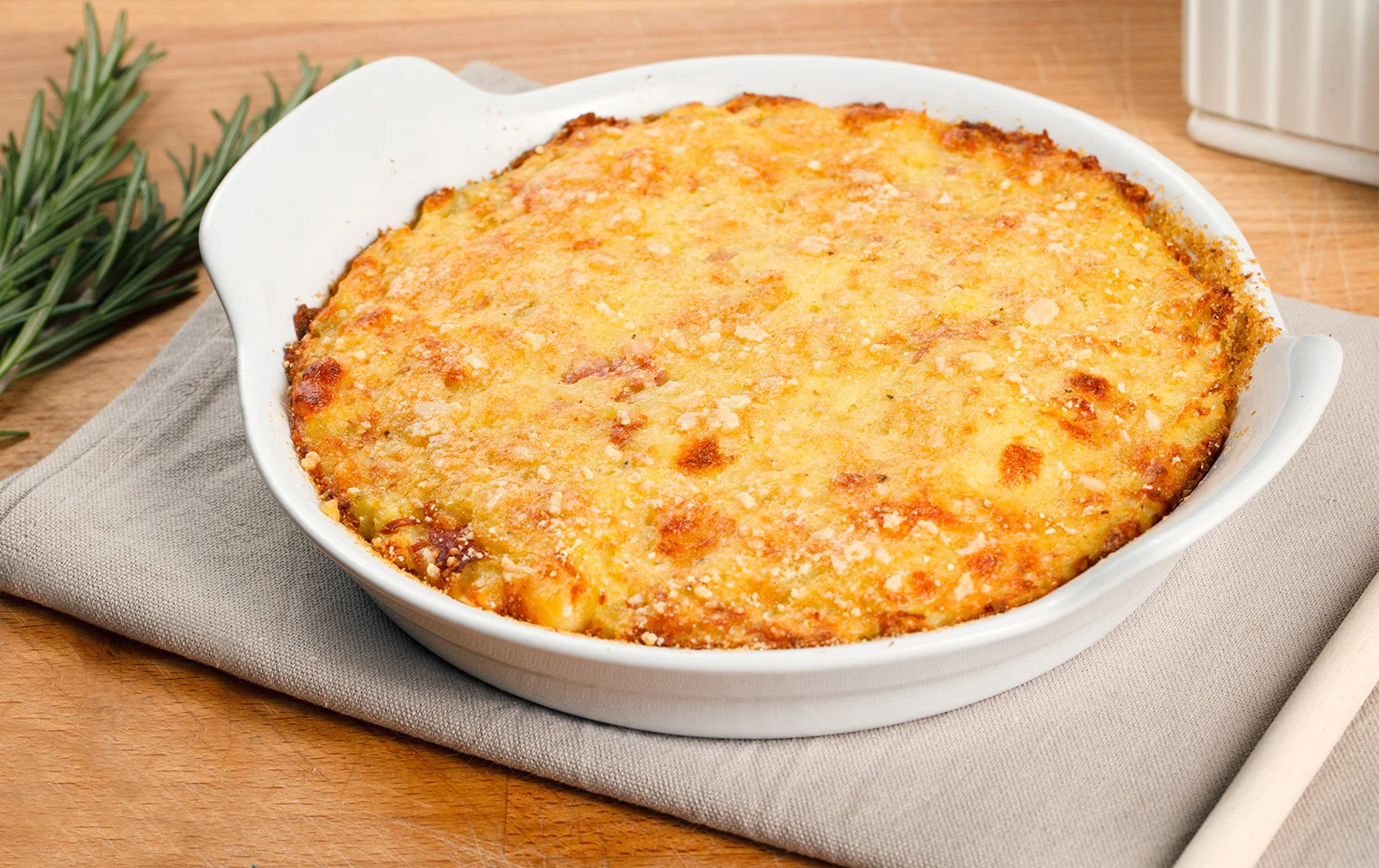 Gateau di patate con melanzane e provolone