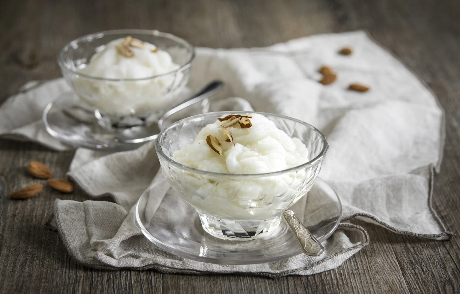 Almond granita