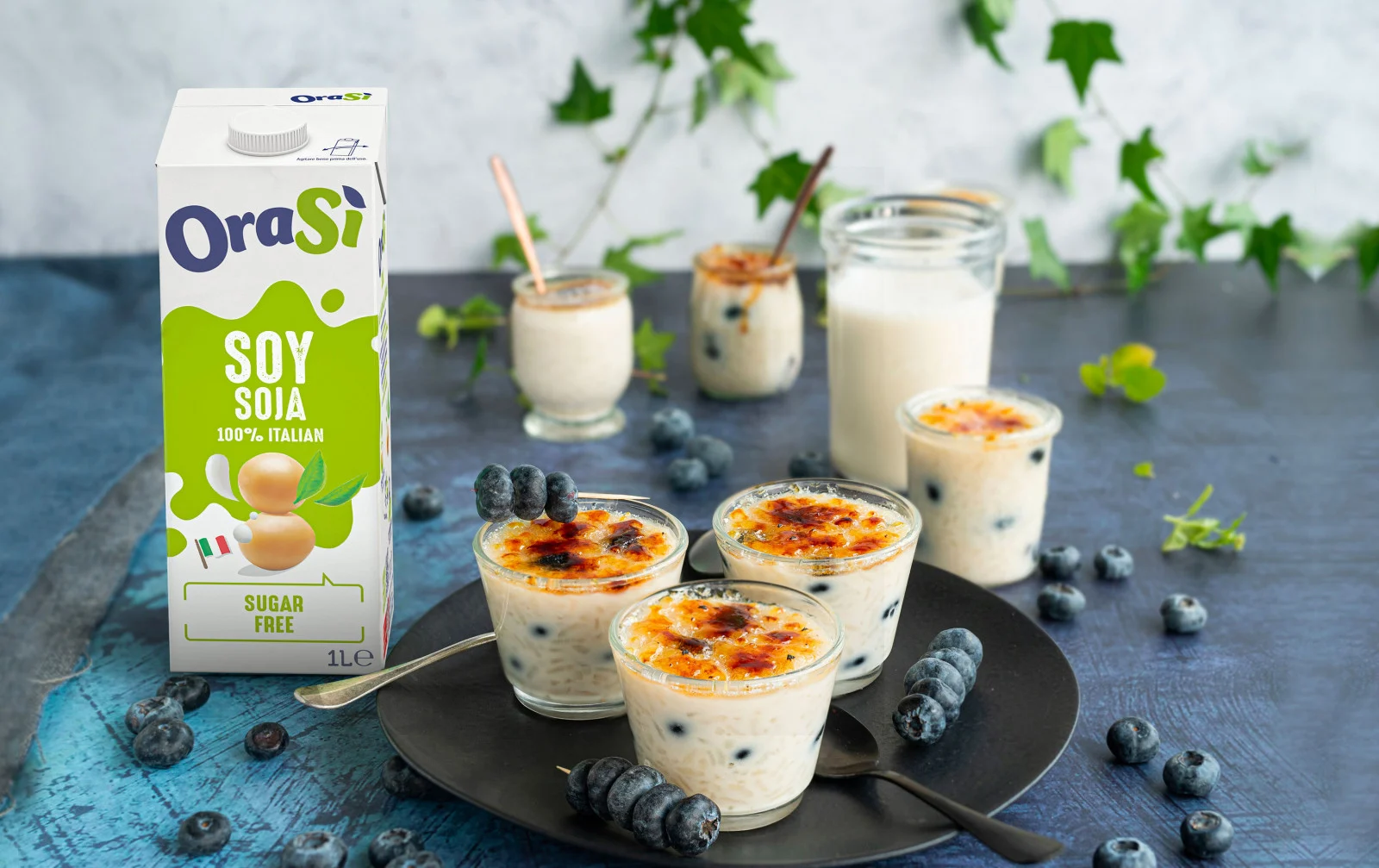 Receta – Arroz caramelizado con leche y arándanos