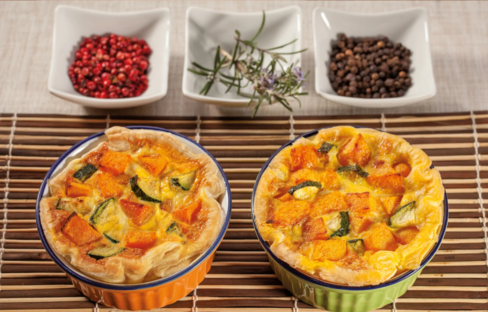 Ricetta – Miniquiche alla zucca e zucchine