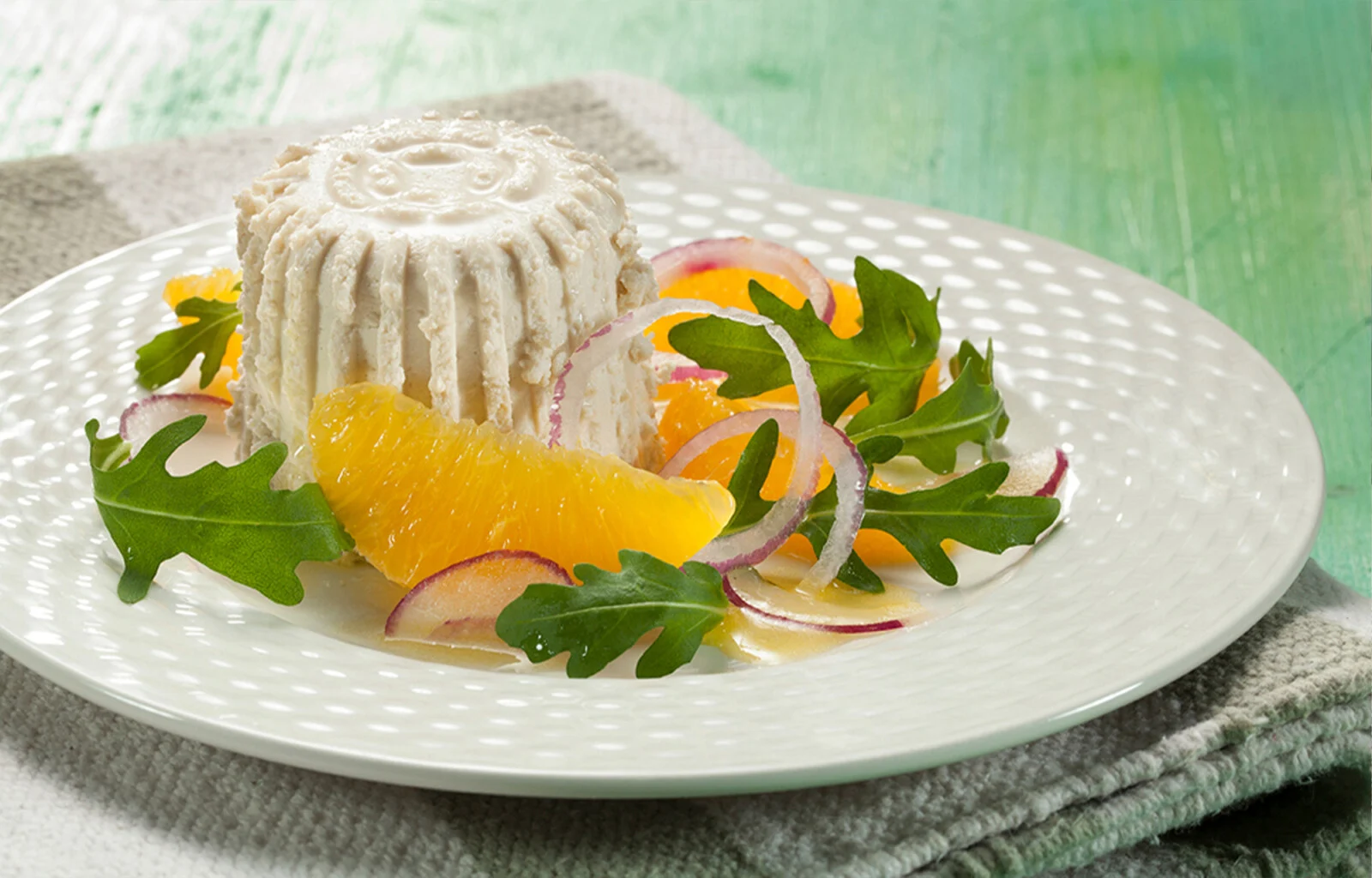 Ricetta – Ricottine di soia con insalata di arance