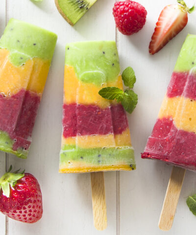 Rainbow Popsicles