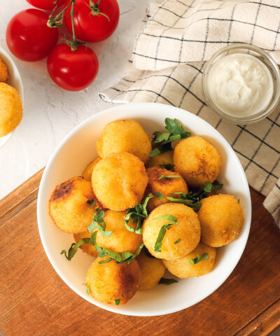 Codfish and parsley meatballs