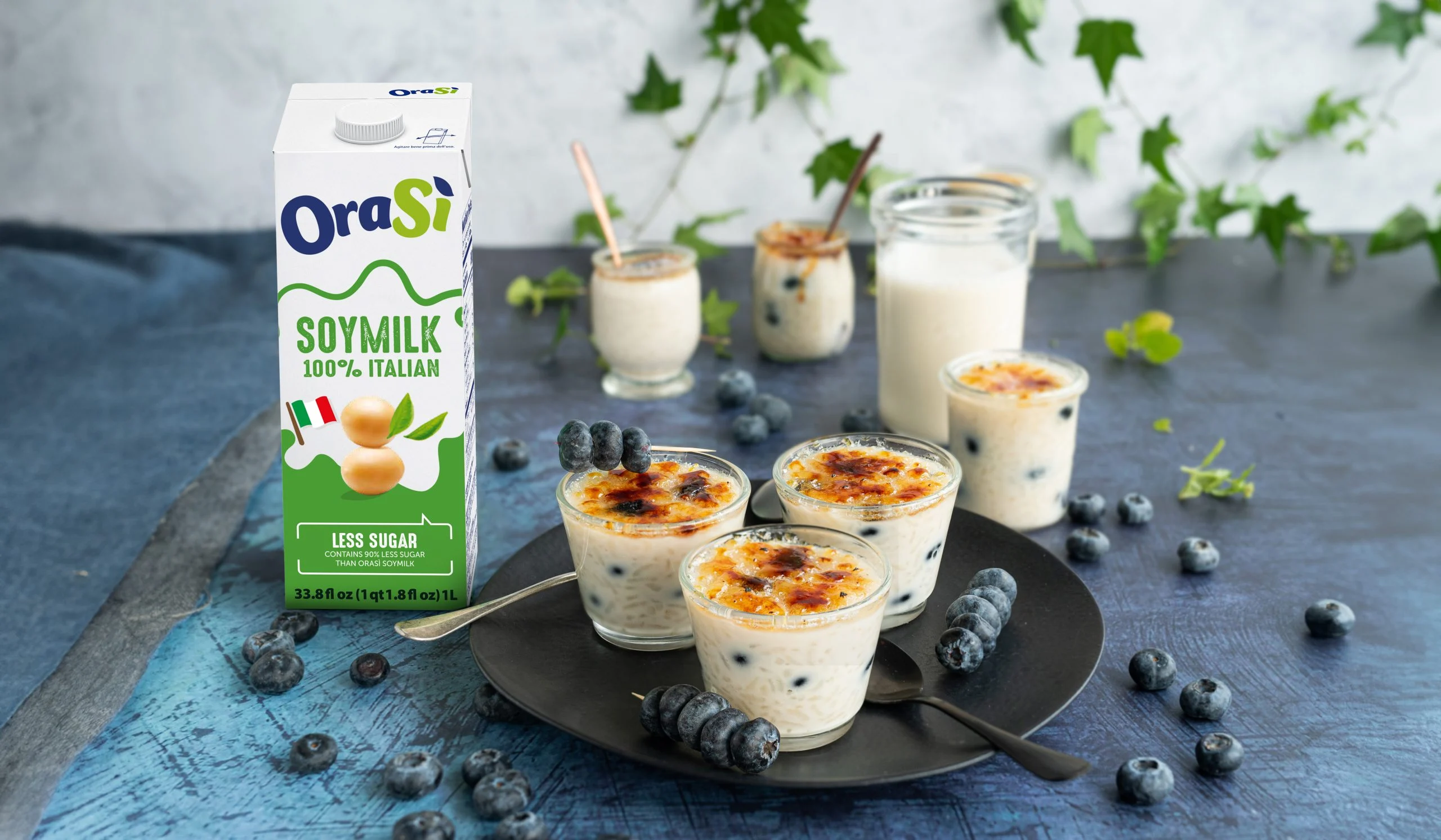 Recipe – Milk caramelized rice with blueberries