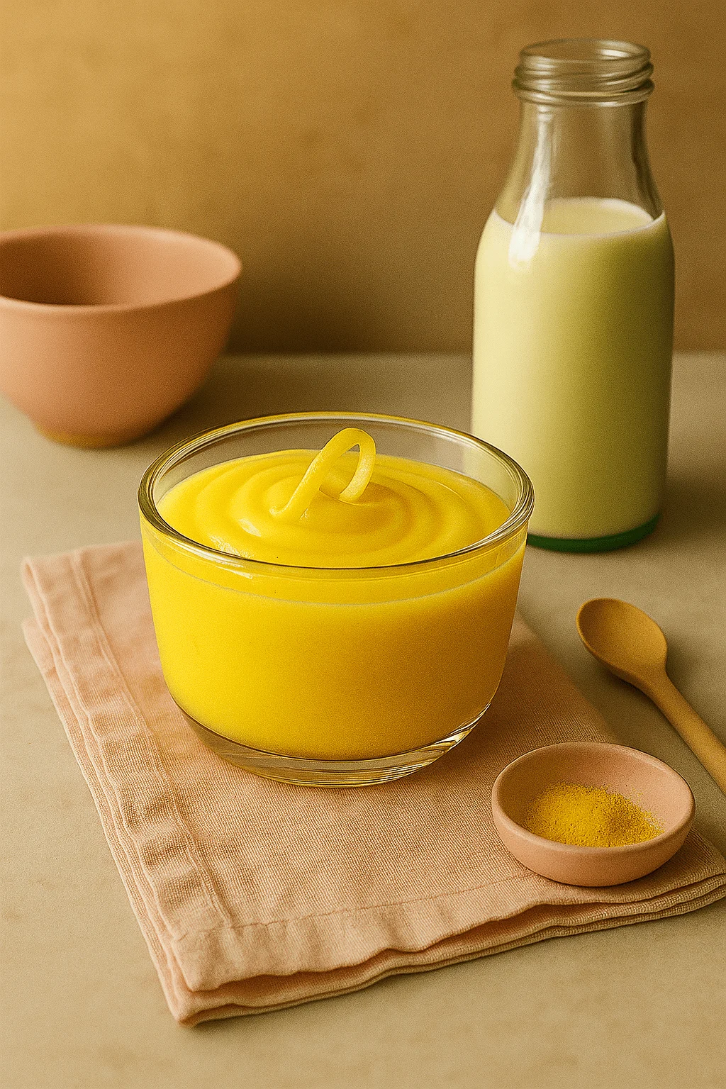 Crema al limone senza latte